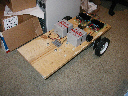 BoogieBot Platform with Batteries and speed controllers in place